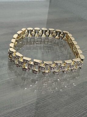 Gold-Filled Crystal Tennis Bracelet - Elegant Women’s Jewelry